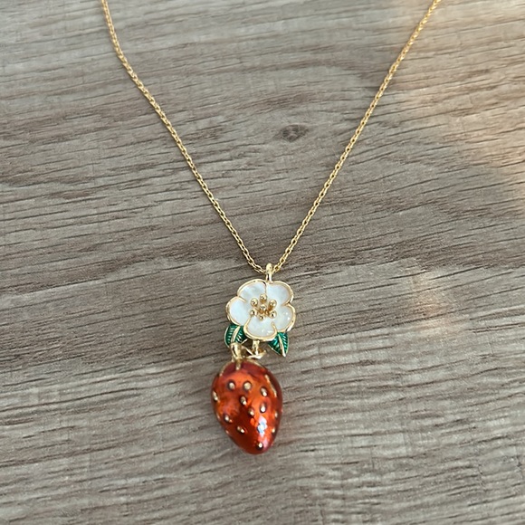 kate spade Jewelry Salecute Kate Spade Strawberry Necklace Poshmark